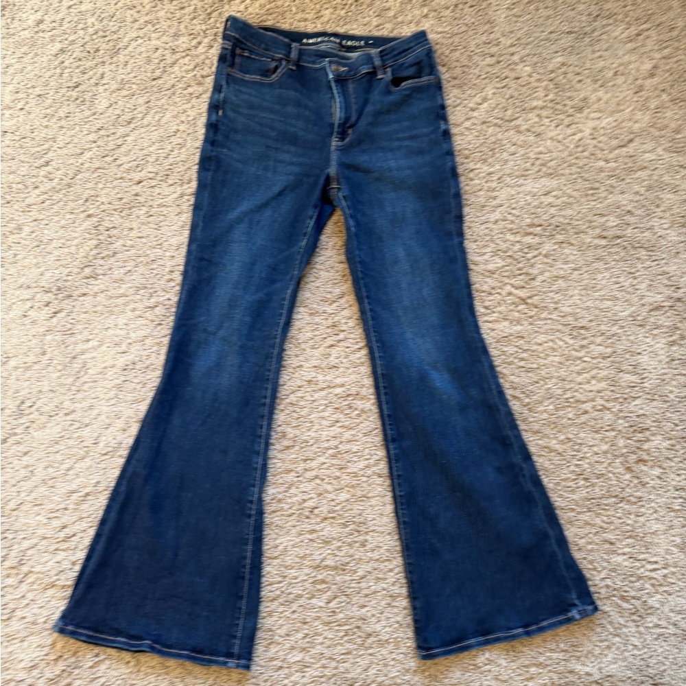 American Eagle Outfitters Dark Blue Flare Jeans